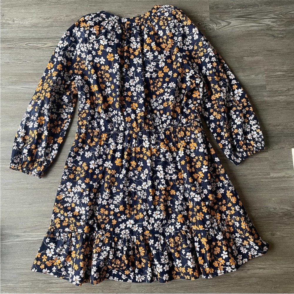 Draper James Lucinda Popover Dress in Fall Field Flowers - Picture 7 of 9